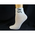 Embroidered Hanes Premium Bobby Ankle Socks